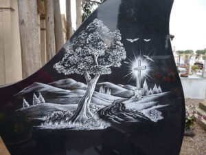 Décoration de pierres tombales