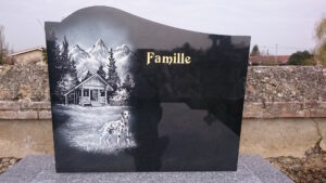 Décoration de stèle pour funérailles