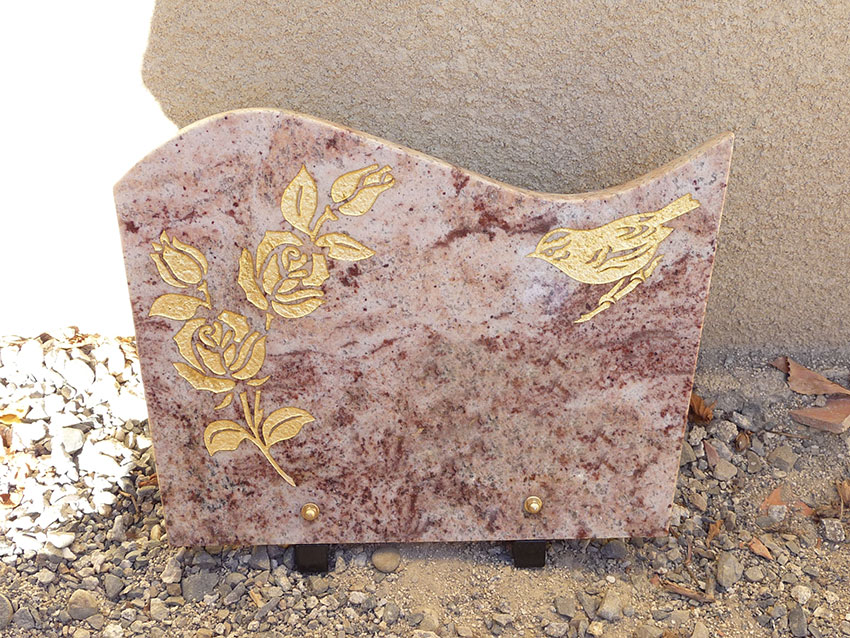 Gravure sur plaque souvenir